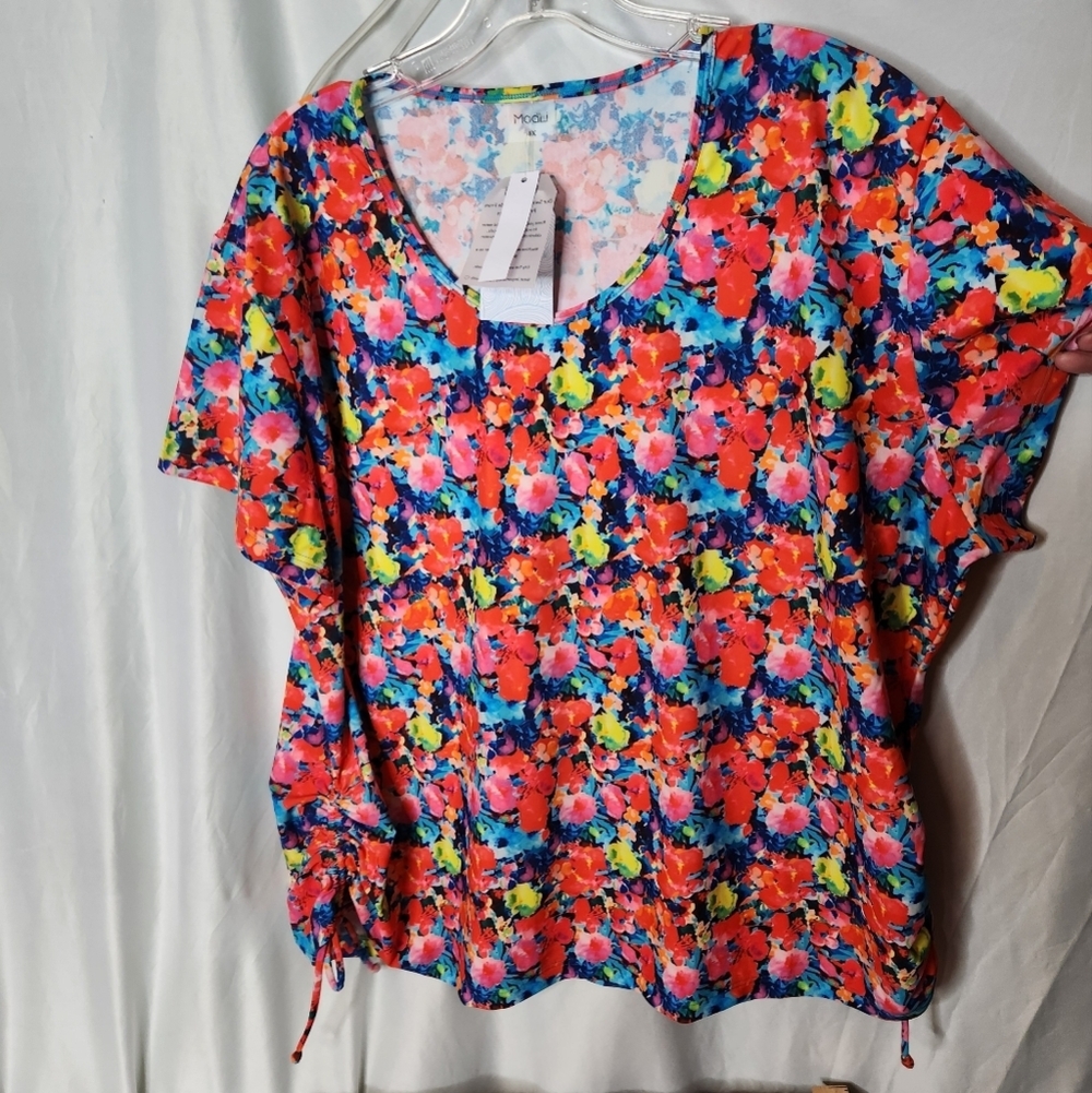 ModLi Floral Bathing Suit Top - New Women | Color: Orange